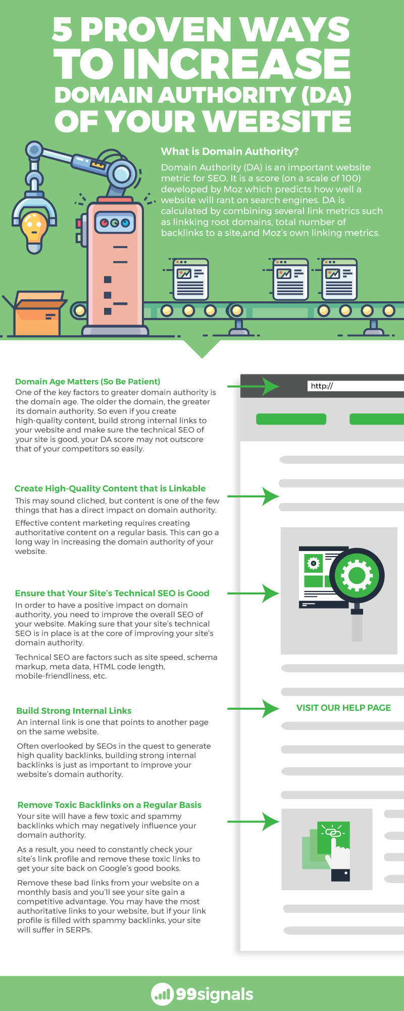 5 Proven Ways to Increase Domain Authority (DA) of Your Website — Infographic