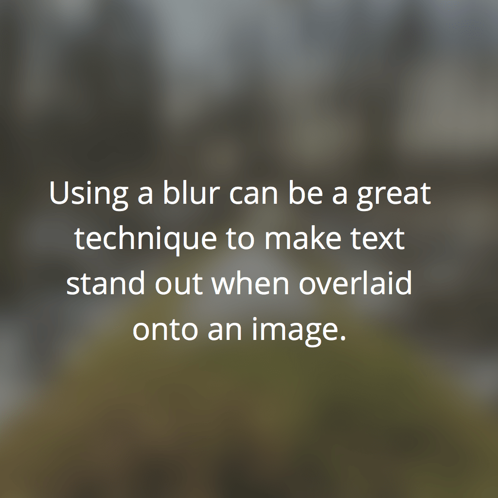 Blur Example