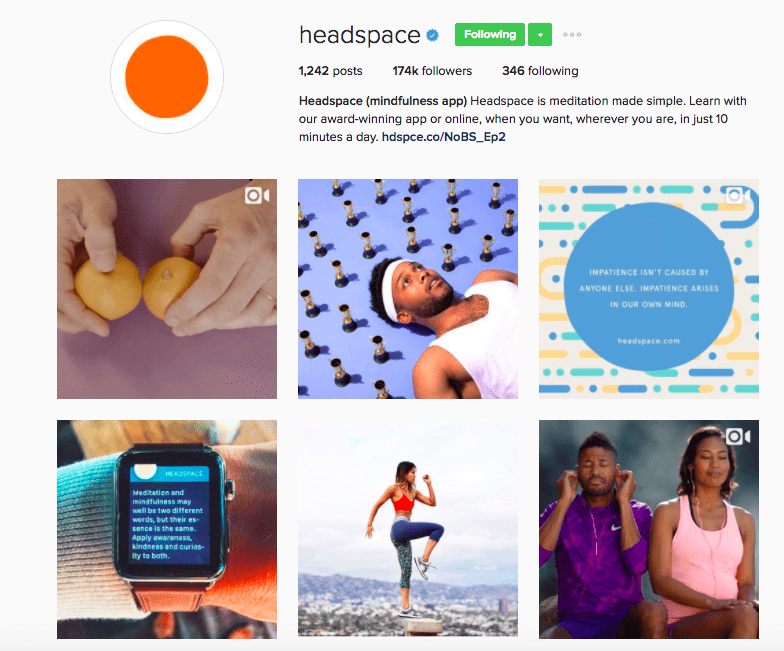best-instagram-brands-headspace