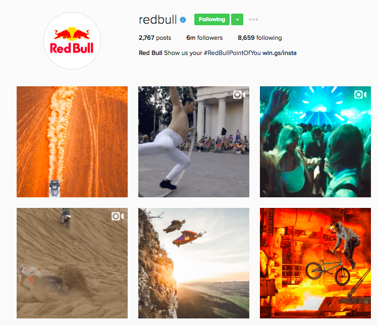 Best Brands on Instagram - RedBull's Instagram Feed
