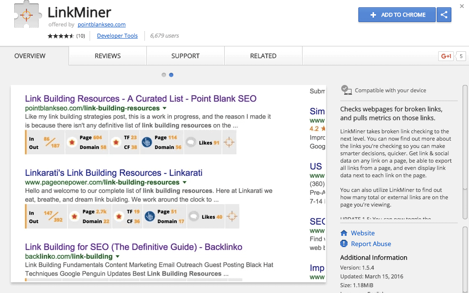 12 of the Best Chrome Extensions for SEO - LinkMiner