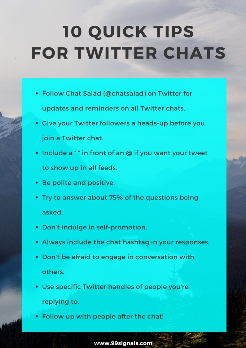 10 Quick Tips for Twitter Chats