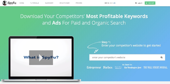 Spyfu is a competitive intelligence tool for online marketers.