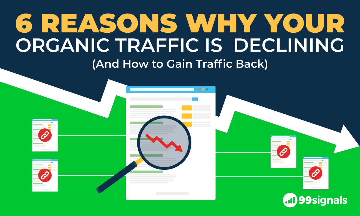 6 Reasons Why Your Organic Traffic is Declining (And How to Gain Traffic Back)