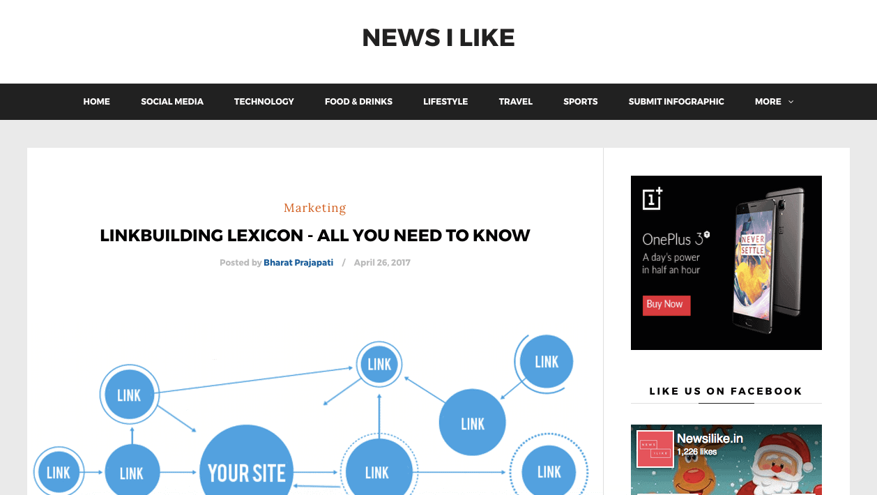 News I Like was started in 2010 with an intention to feature stories from around the world displayed visually.