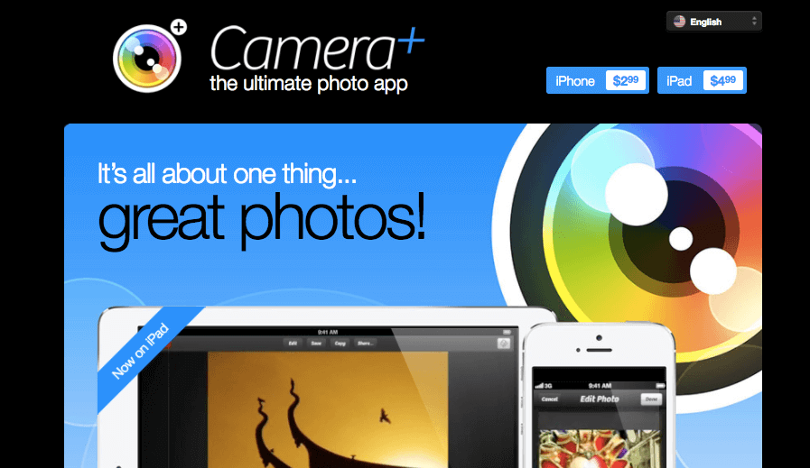 Camera+ for iPhone - iPhone Apps for Marketing Professionals