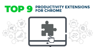 Top 9 Productivity Extensions for Chrome [Infographic]