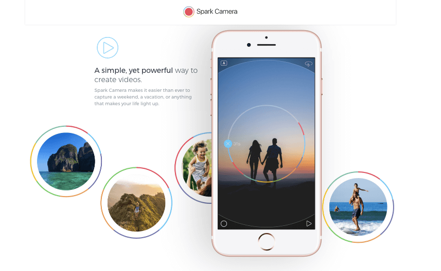 Spark Camera - iPhone Apps for Marketing Professionals