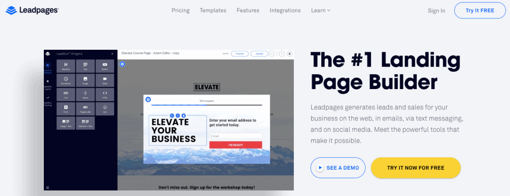 Leadpages - Landing Page Builder