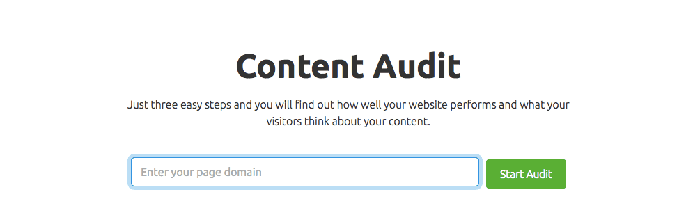 SEMrush's Content Audit Tool