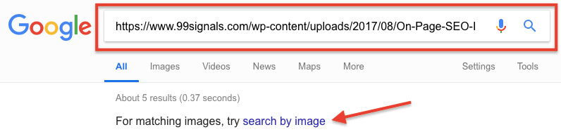 Reverse Image Search-Link Building Technique