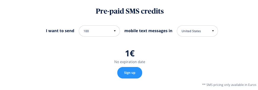 Piani SMS SendinBlue 2019