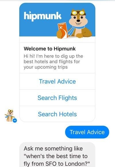 Hipmunk Chatbot