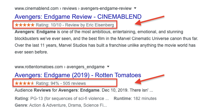 Schema Markups - Endgame Reviews