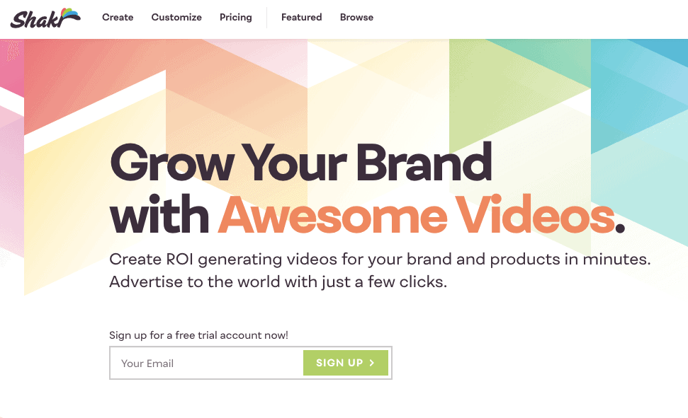 Shakr is an online video maker which allows you to create conversion-optimized videos for your social media channels.