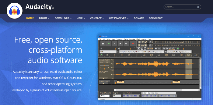 Audacity Free Podcast Editing Software