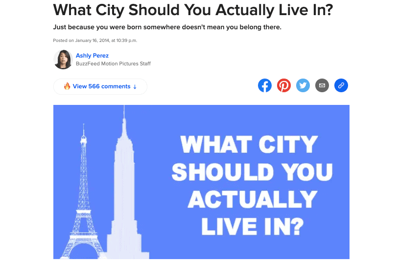 Buzzfeed Quiz 