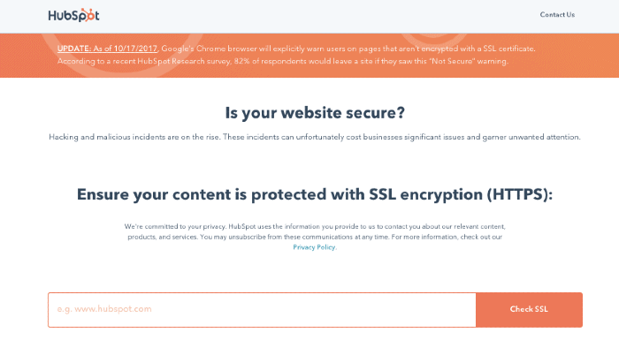 HubSpot SSL Checker