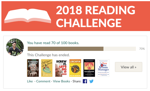 2018 Goodreads Reading Challenge