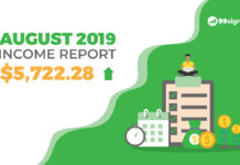 How I Made $5,722.28 in August 2019: Monthly Blog Income Report