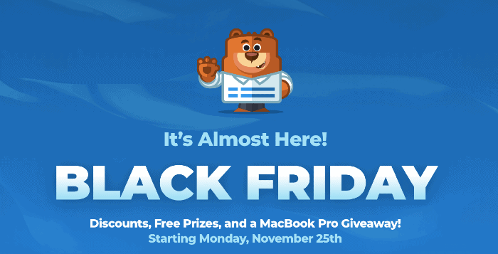 WPForms Black Friday Deal 2019