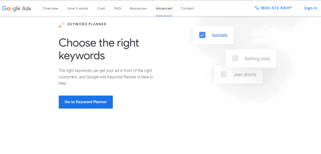 Google Keyword Planner