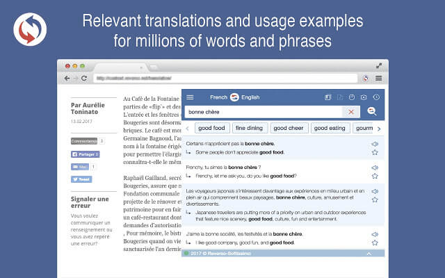 Reverso Chrome extension