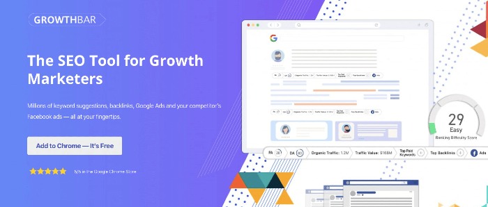 Growth Bar Best Google Chrome Extensions for SEO