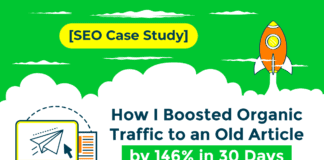 SEO Case Study: How I Boosted Organic Traffic to an Old Article by 146% in 30 Days