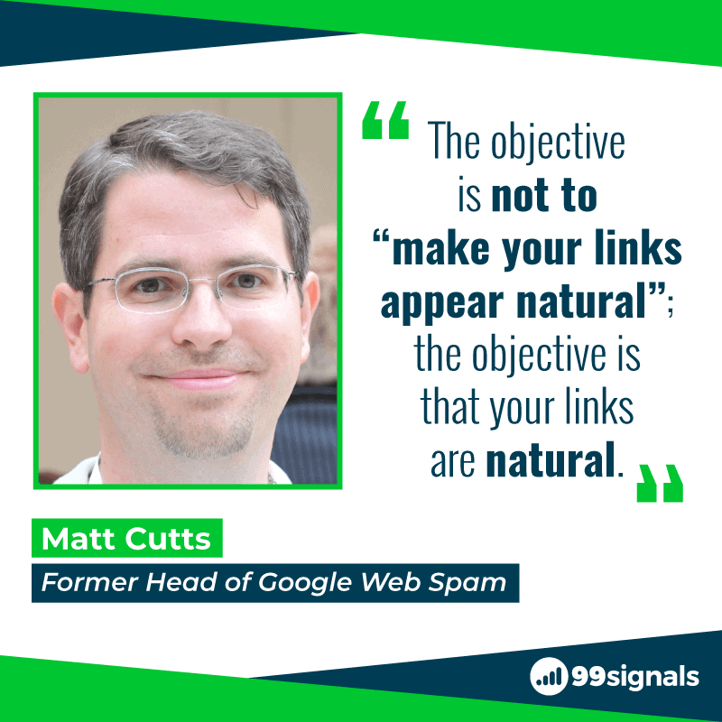 Matt Cutts on Natural Link Building-99signals
