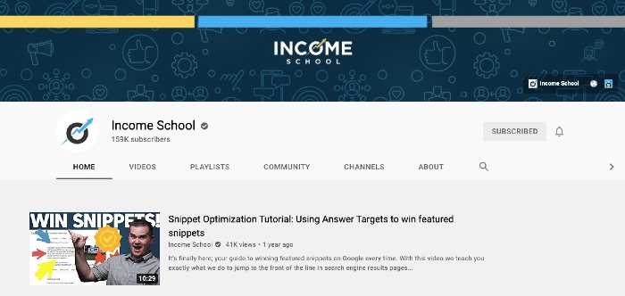 Income School YouTube Channel