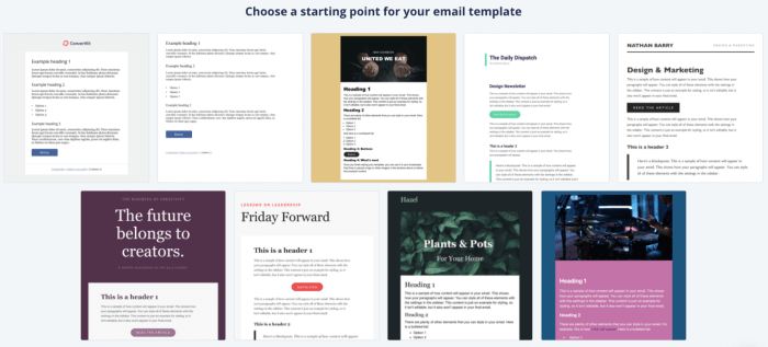 ConvertKit Email Templates