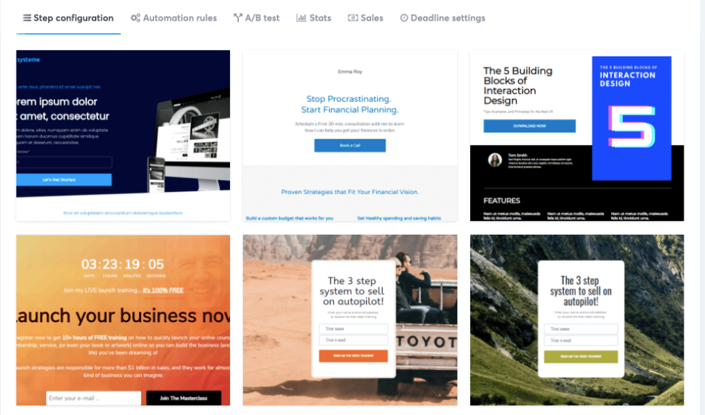 Systeme.io Landing Page Templates