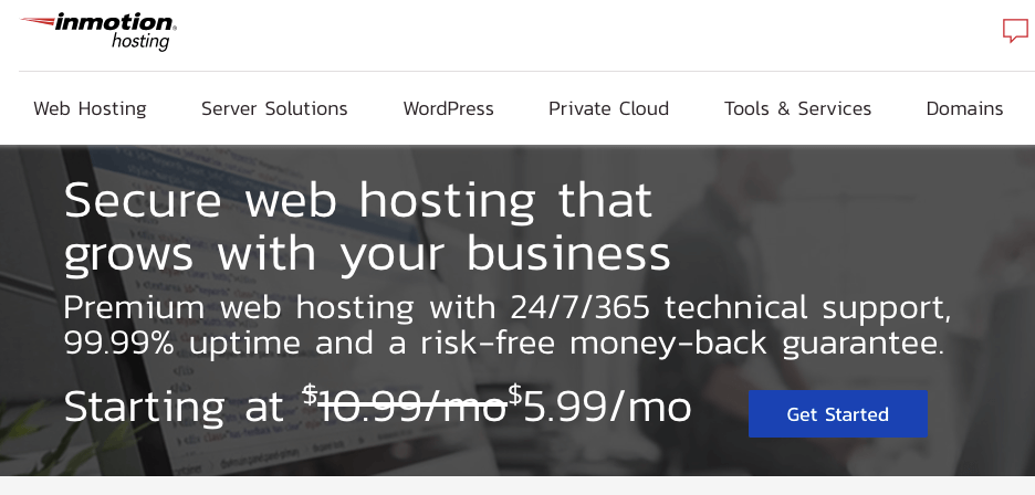 InMotion Hosting - Best Web Hosting Plans for Bloggers