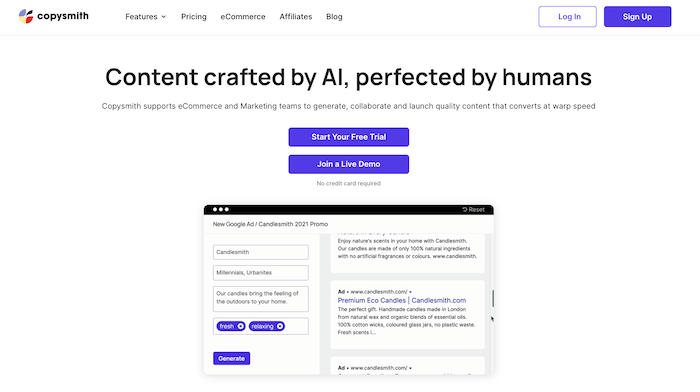 Copysmith - AI Content Creator