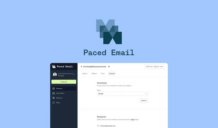 Paced Email AppSumo Deal