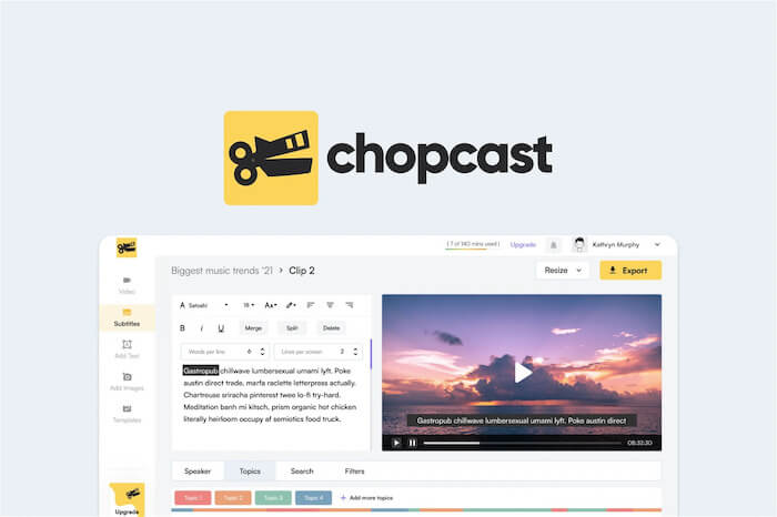 Chopcast AppSumo Deal