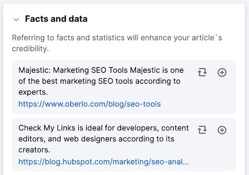 ContentShake - Facts and Data
