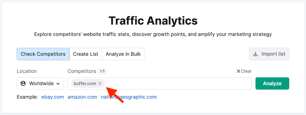 Traffic Analytics - Analyze Domain