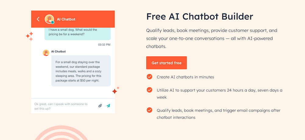 HubSpot AI Chatbot Builder