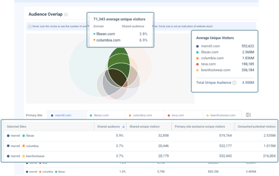 Similarweb - Audience Overlap Report